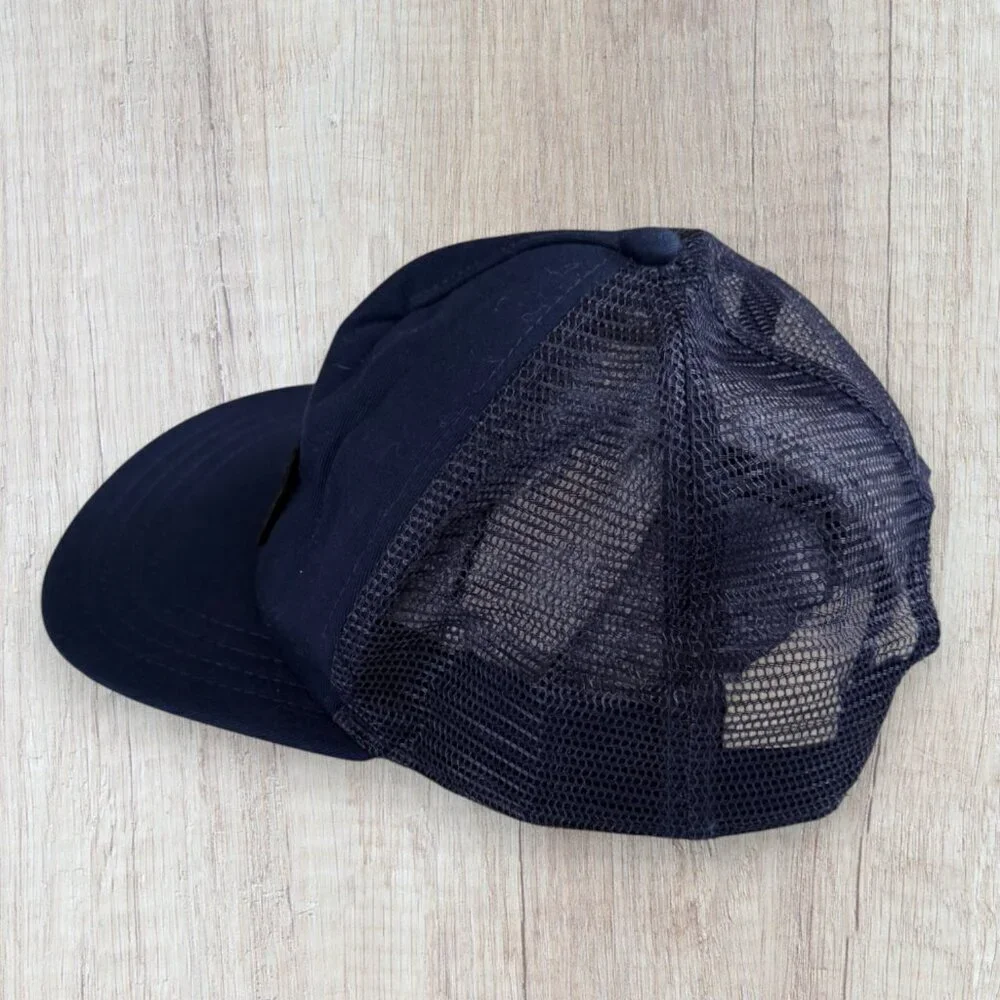 Vans Navy Mesh Trucker Hat Since 1966 Patch Adjustable Snapback Skate Surf Cap